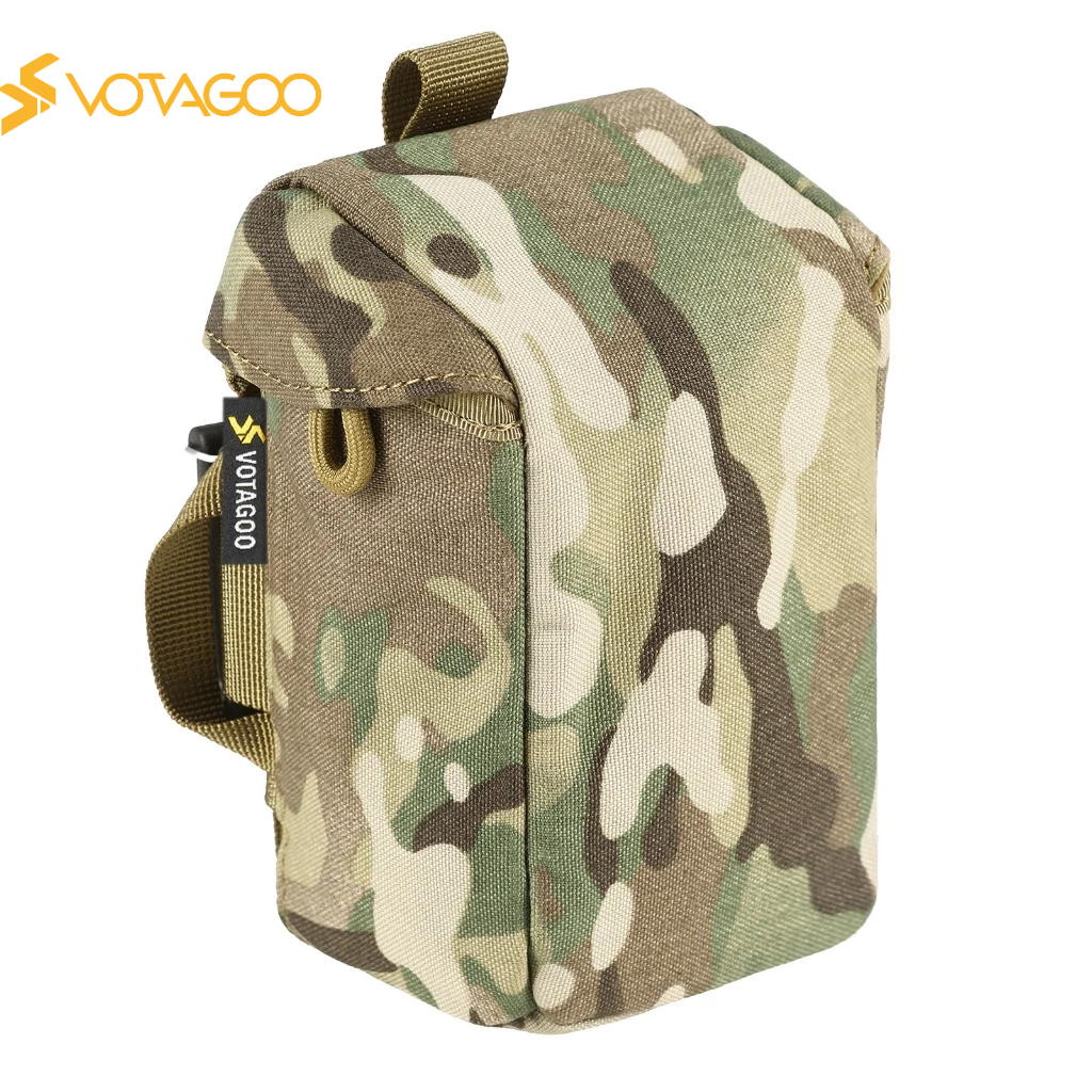 VOTAGOO กระเป๋าเรนจ์ไฟพร้อมแผ่นรองป้องกันและหัวเข็มขัดแบบปลดเร็ว, เข้ากันได้ โมล สําหรับแพ็คกล้องส่องทางไกล, อุปกรณ์เสริมกระเป๋าล่าสัตว์ยุทธวิธี