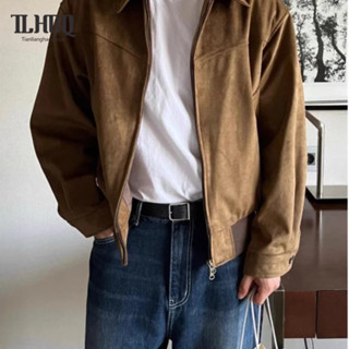 TLHGQ เสื้อแจ็คเก็ตผู้ชายฤดูใบไม้ร่วงและฤดูหนาวเกาหลีใต้สั้น…