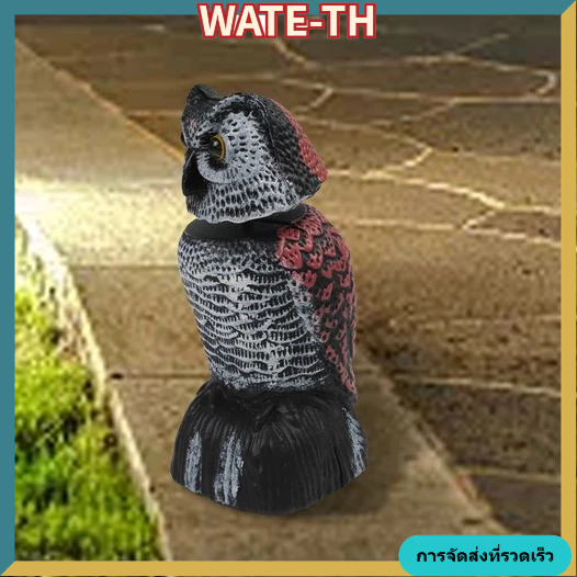 พร้อมสต็อกRealistic Garden Bird Deterrent Decoy การควบคุมศัตรูพืชที่มีประสิทธิภาพและการตกแต่ง