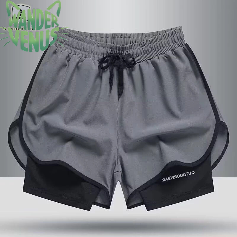 Wandervenus Mens Athletic Shorts กางเกงติดตามแฟชั่นที่สะดวกสบาย
