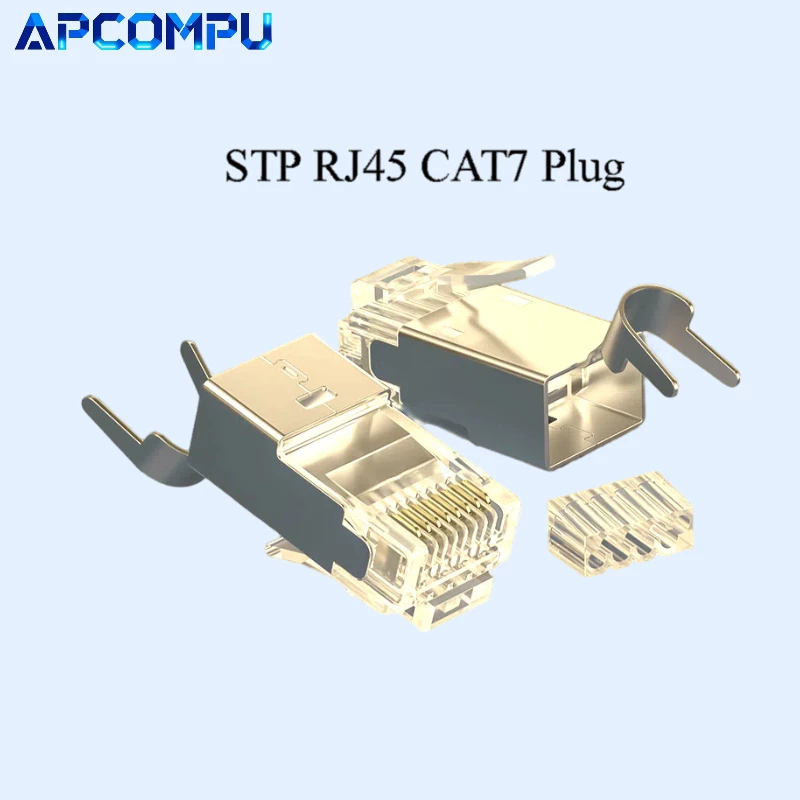 STP CAT7 RJ45 8p8c connector คอมพิวเตอร์สาย Ethernet โมดูลเครือข่ายส่วนประกอบปลั๊กเครือข่าย