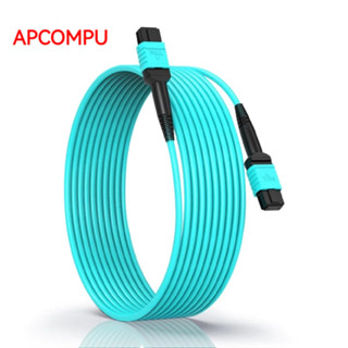 MPO-MPO Type B OM3 MMF 50/125μm สายไฟเบอร์ออปติก 8/12/24 cor…