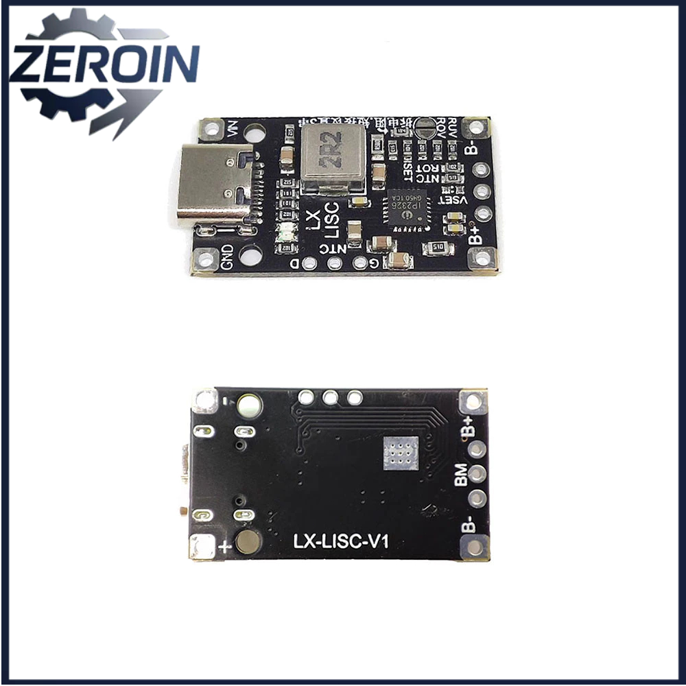 โมดูลชาร์จแบตเตอรี่ Type-C 3.7V Charge Discharge Integrated Step Up Module 18650 Lithium Li-ion Batt