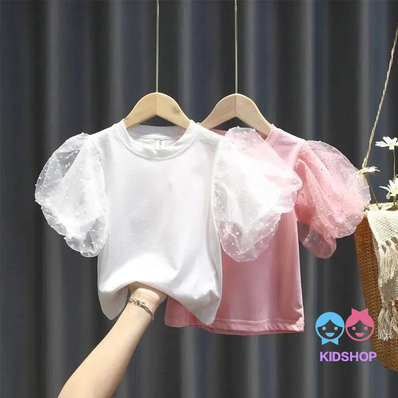 เสื้อยืดแขนสั้นสำหรับสาว สไตล์น่ารัก ทำจากผ้าฝ้ายแท้ ราคาประหยัด เสื้อฤดูร้อน