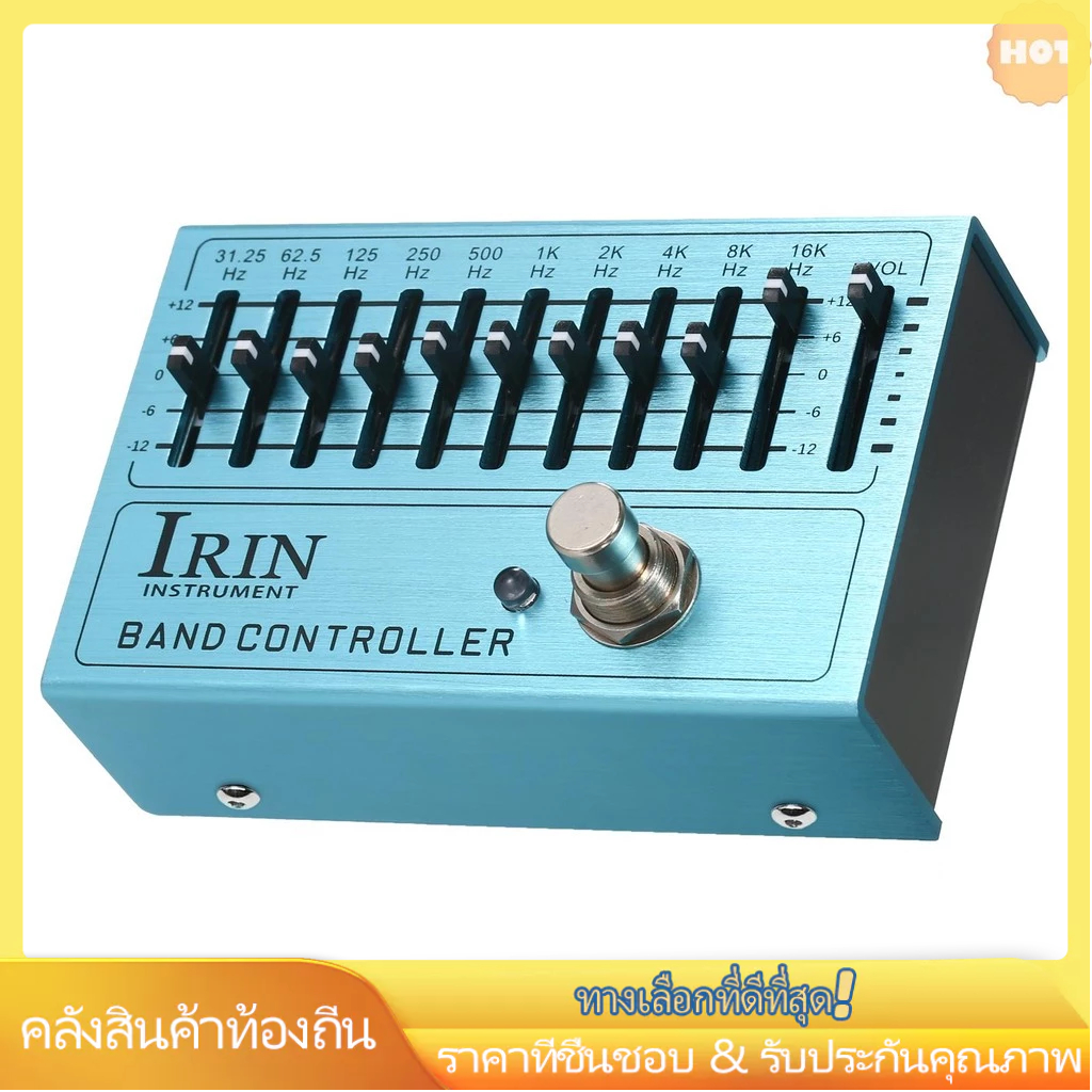 [2025 Super Sale]IRIN 10-Band EQ Guitar Effect Pedal Mini Guitar Equalizer พร้อม True Bypass สําหรับ