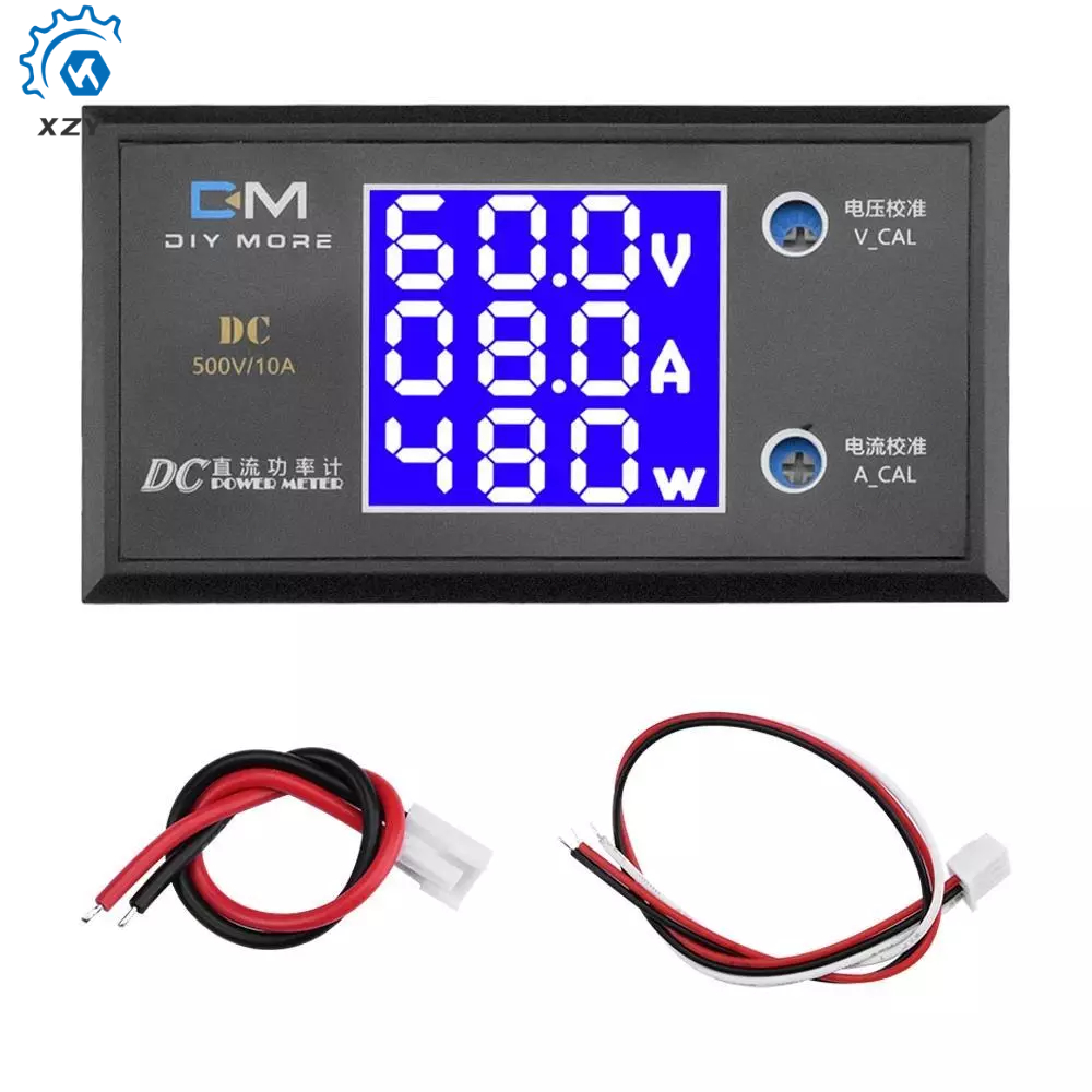 LCD โวลต์มิเตอร์แบบดิจิตอลแอมป์มิเตอร์ Wattmeter แรงดันไฟฟ้า Current Power Meter โวลต์เครื่องตรวจจับ