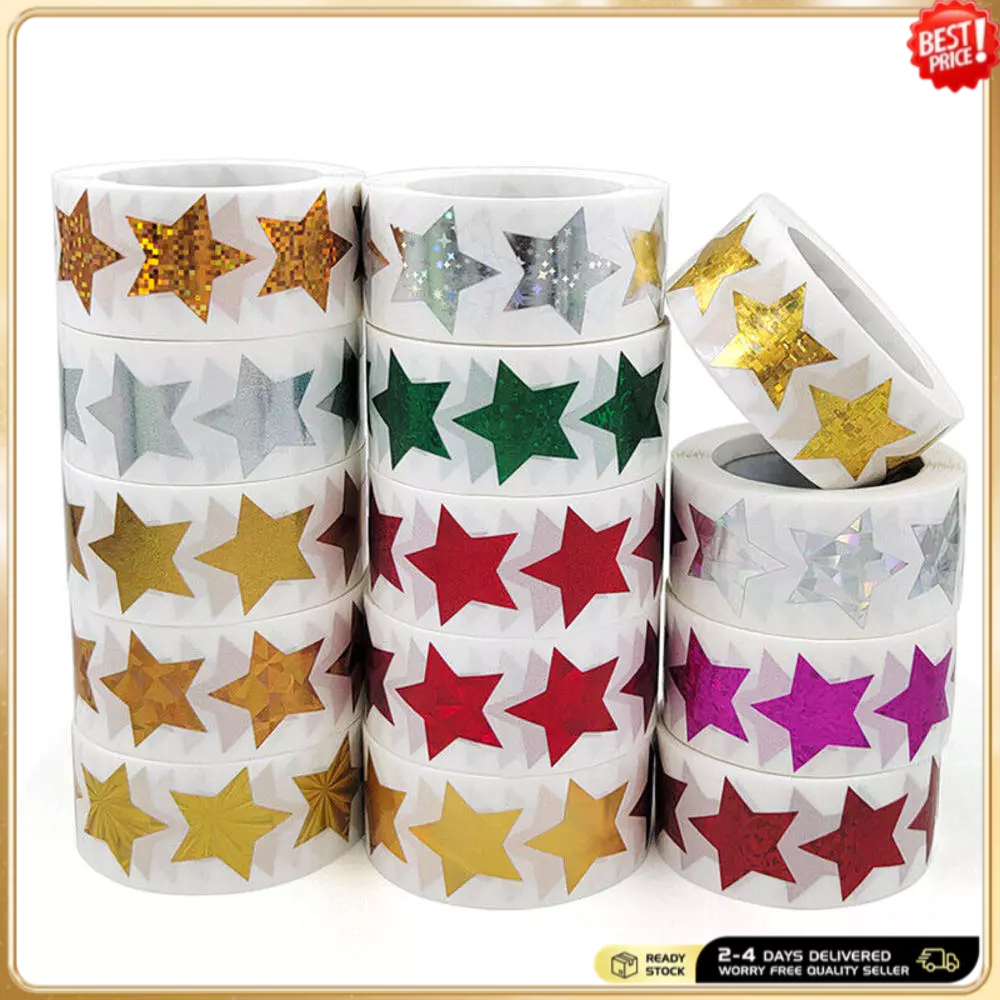 หลากสีพรรคซัพพลายม้วนฟอร์แมทน่ารักเครื่องเขียนสติกเกอร์ป้ายเปล่ากาวในตัวทําเองสติกเกอร์ตกแต่งสําหรับสมุดสติกเกอร์ห่อของขวัญป้ายศิลปะและงานฝี