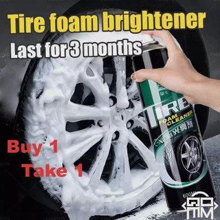 Buy 1 Take 1  Tire foam cleaner 650ML black tire wax lotion high gloss spray cleaner Moisturizing Tire Lotion Type