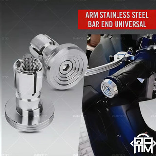 2pcs Stainless Steel Bar End CNC Quality Sell By Pair Universal Made in Thailand