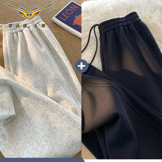 กางเกงวอร์มลำลองสไตล์อเมริกัน ทรงหลวม อินเทรนด์สำหรับผู้ชาย