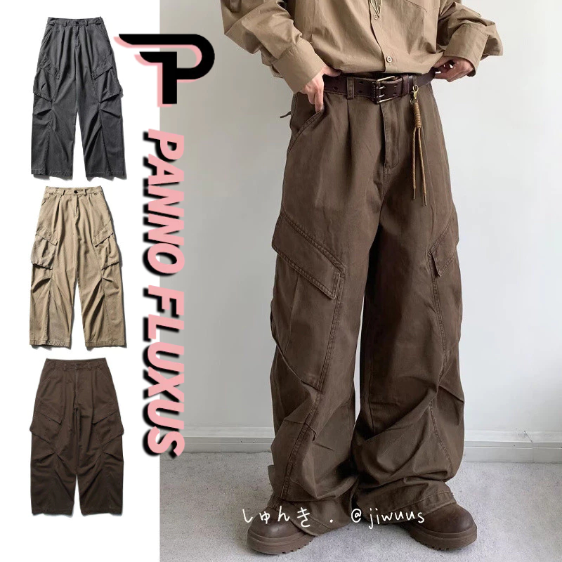 PannoFluxus กางเกงคาร์โก้สไตล์ดีคอนสตรัคเต็ด ทันสมัยสำหรับทุกเพศ คุณภาพสูง