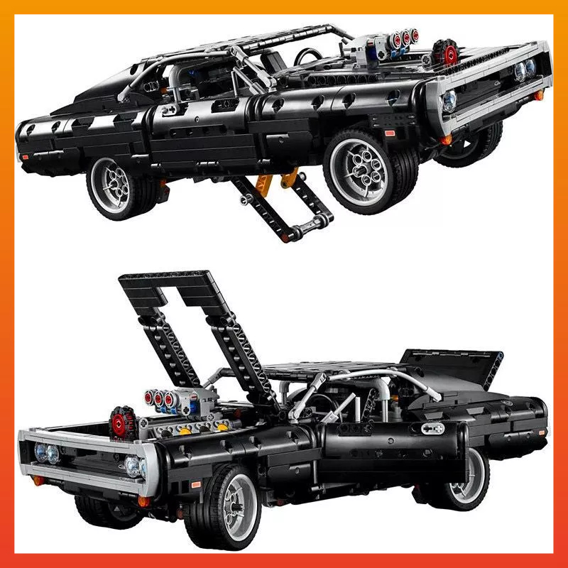 42111 ความเร็วและหลงใหล Dodge War Horse เด็กการศึกษาประกอบอาคารบล็อกรุ่น