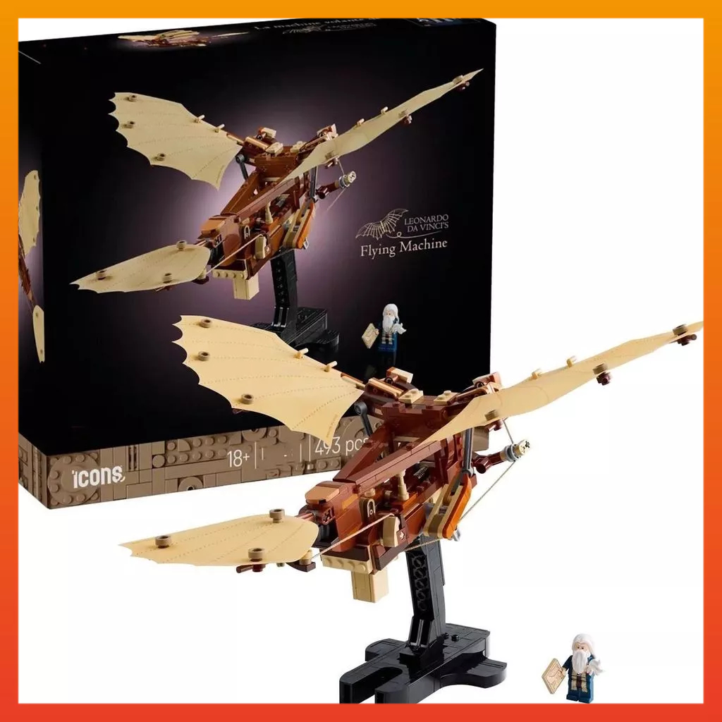 Creative Series 10363 Da Vincis Aircraft บล็อกตัวต่อสําหรับเด็กประกอบของเล่นของขวัญ Boy
