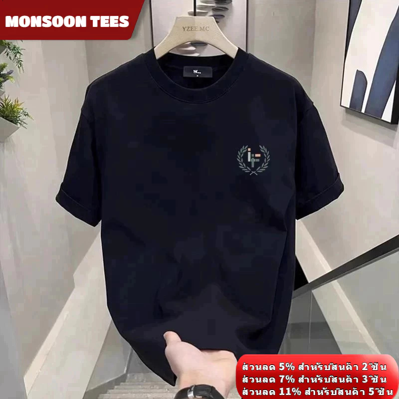 วินเทจ เสื้อยืดแขนสั้นหลวมสำหรับผู้ชาย สไตล์สตรีทอเมริกัน ผ้าฝ้ายบริสุทธิ์ สไตล์ฮิปฮอปฤดูร้อนสำหรับผู้ชายและผู้หญิงเสื้อยืดสีดำ