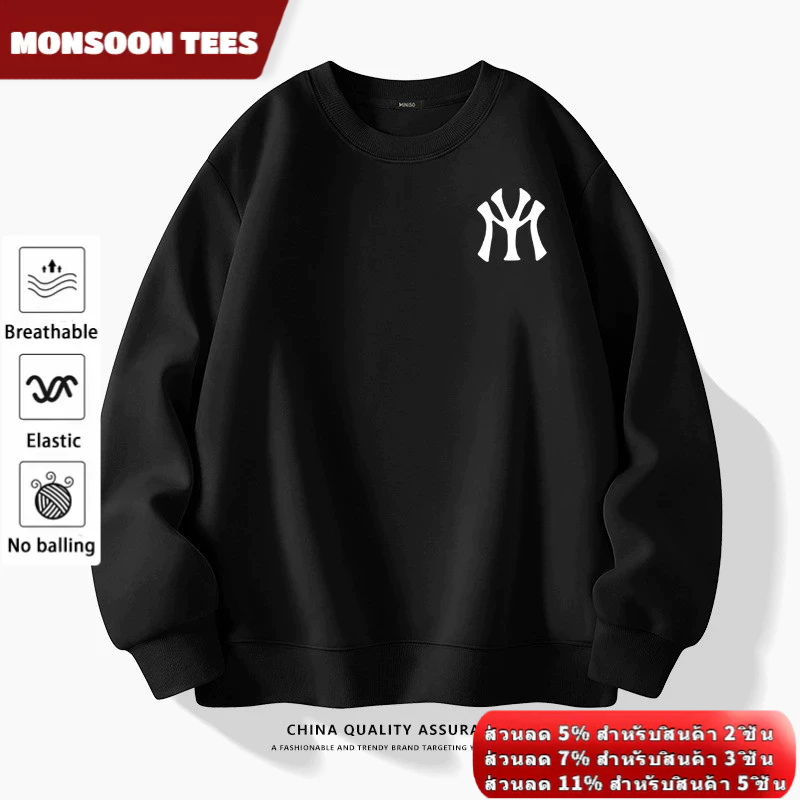 แจ็คเก็ตแขนยาวคอกลมสำหรับผู้ชาย ออกแบบอย่างเรียบง่ายพร้อมโล고ขนาดเล็ก เหมาะสำหรับฤดูใบไม้ร่วง ใส่สบาย