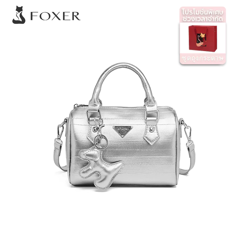 Foxer กระเป๋าถือหนังแท้ผู้หญิง Tote กระเป๋าสะพายสําหรับสุภาพสตรีกระเป๋าถือแฟชั่น