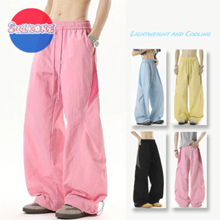 กางเกงนักเตะลําลองสไตล์อเมริกันสำหรับผู้ชาย ออกแบบสีบล็อกโดป…