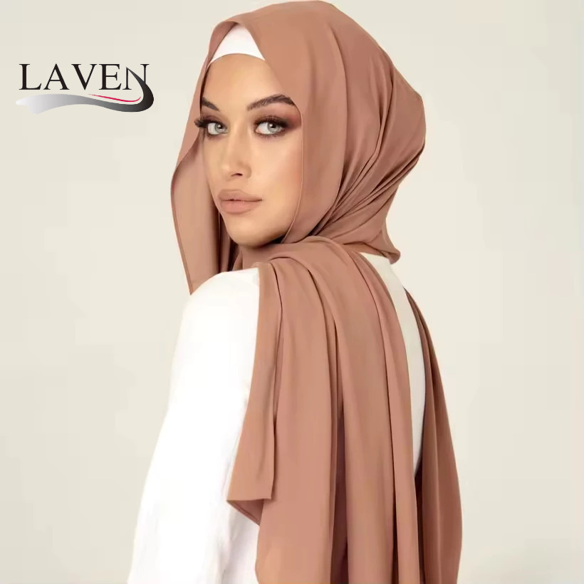 Laven เพชรชีฟองพรีเมี ่ ยมผ ้ าพันคอชีฟองหนาฟอง Heavy ชีฟองฮิญาบมุสลิม Tudung ผู ้ หญิงผ ้ าคลุมไหล ่ ราคา ถูกที่สุด ดีลบีเคเค แกลเลอรีภาพที่ 2