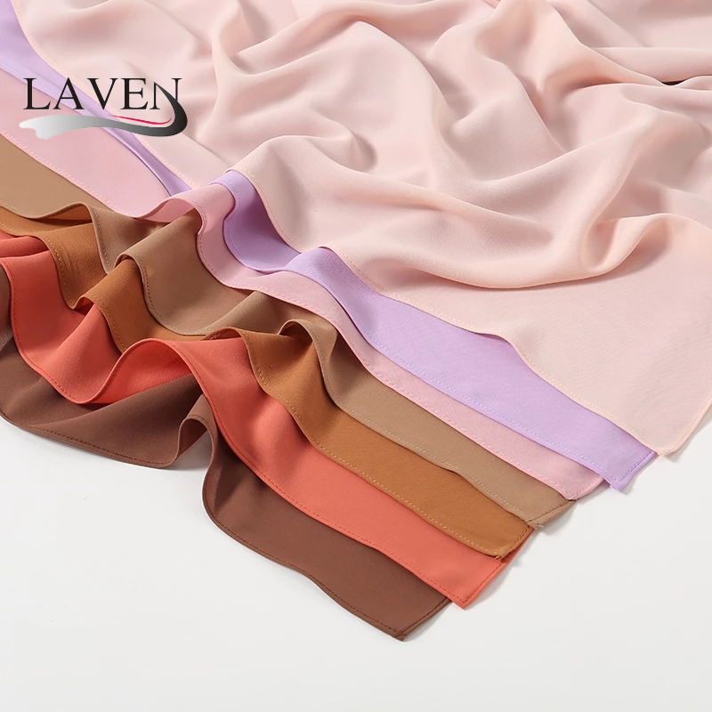 Laven เพชรชีฟองพรีเมี ่ ยมผ ้ าพันคอชีฟองหนาฟอง Heavy ชีฟองฮิญาบมุสลิม Tudung ผู ้ หญิงผ ้ าคลุมไหล ่ ราคา ถูกที่สุด ดีลบีเคเค แกลเลอรีภาพที่ 5