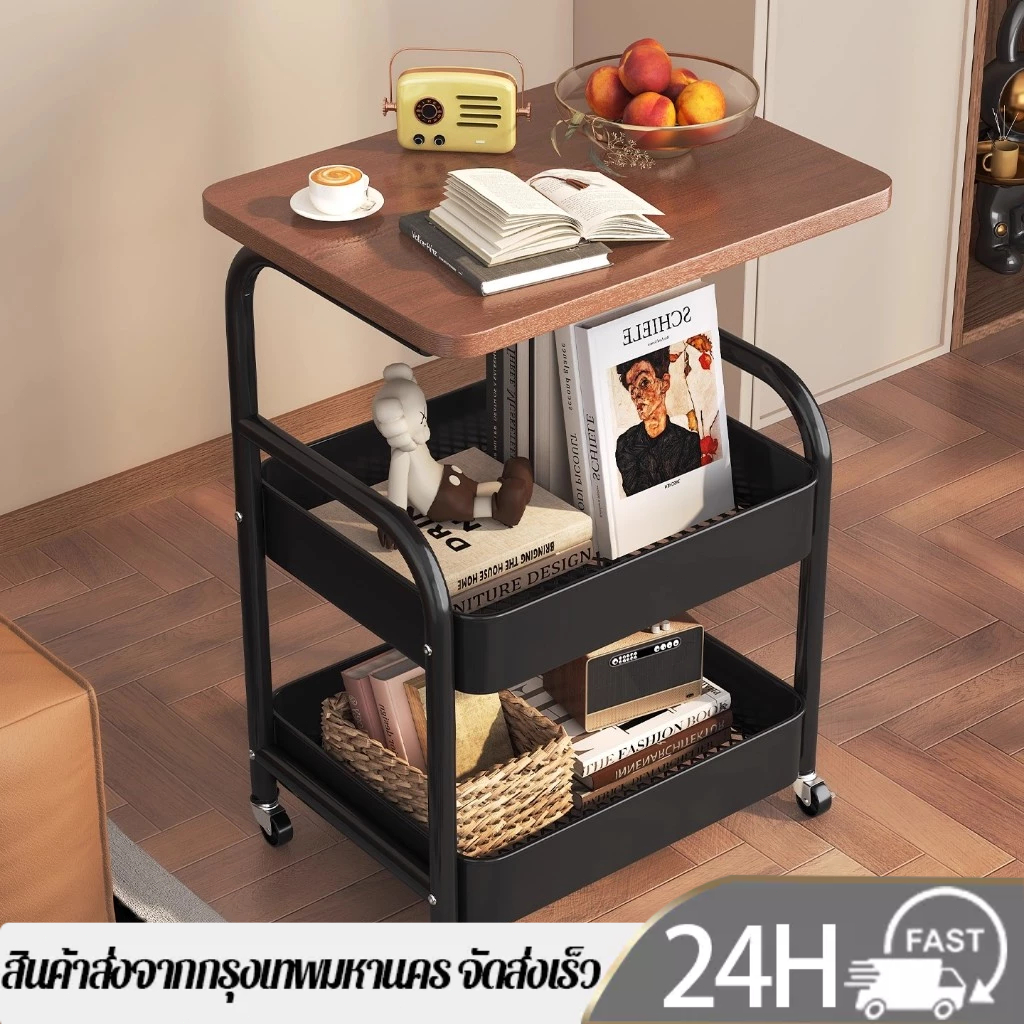 เบนซ์ _ เก็บที่ถอดออกได้สองชั้นรถเข็นชั้นเก็บห้องนั่งเล่นโซฟาห้องนอนเก็บขนมขบเคี้ยวชั้นวาง