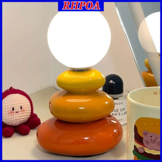 โคมไฟตั้งโต๊ะดวงจันทร์ อินเทอร์เฟซ USB โคมไฟตั้งโต๊ะ LED จับ…