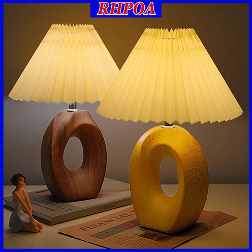 【TH การจัดส่ง】RHPOA โคมไฟตั้งโต๊ะคุณภาพสูงเหมาะสำหรับโต๊ะข้างเตียงติดตั้งง่ายและประหยัดพลังงาน