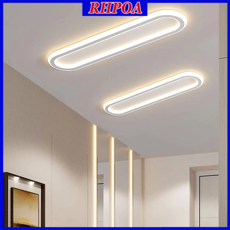 RHPOA โคมไฟเพดาน LED【บางเฉียบ 3CM】สามสีแสง รีโมทคอนโทรล ติดตั้งง่าย