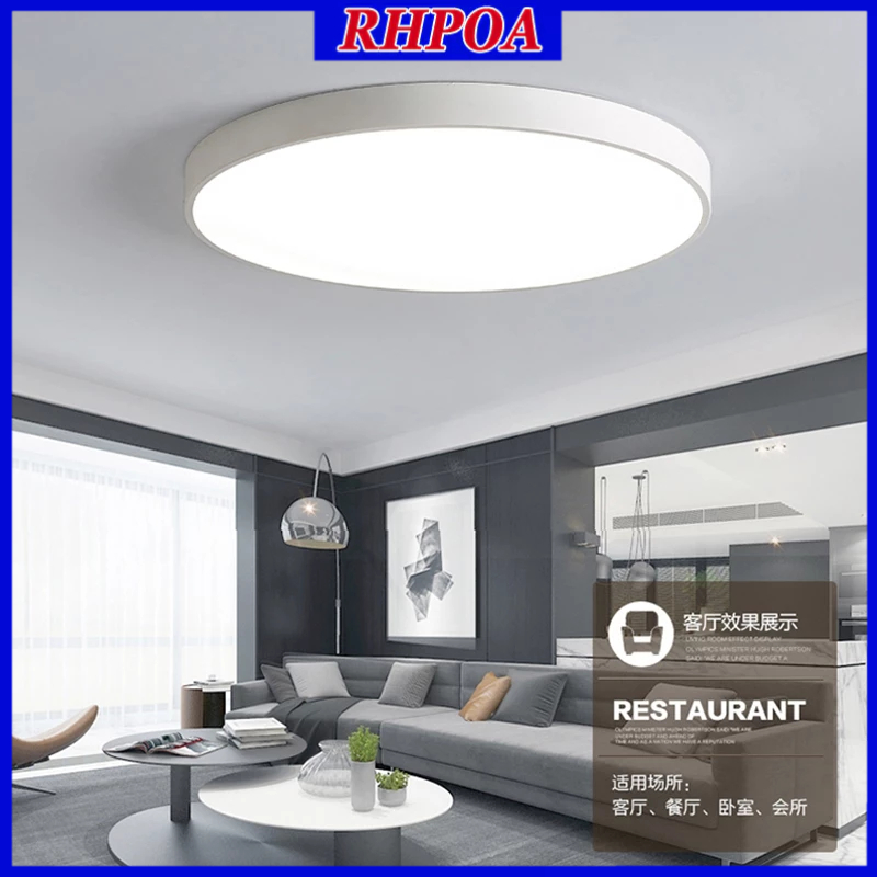 RHPOA โคมไฟเพดาน LED 40-90 ซมโคมไฟบ้านทั้งหลัง การควบคุมระยะไกล / การป้องกันดวงตา / ติดตั้งง่าย
