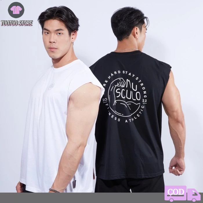 COD เสื้อกล้ามผ้าฝ้ายผู้ชาย Sabai Sabai - ระบายอากาศได้ดีและมีสไตล์สําหรับสวมใส่ทุกวัน