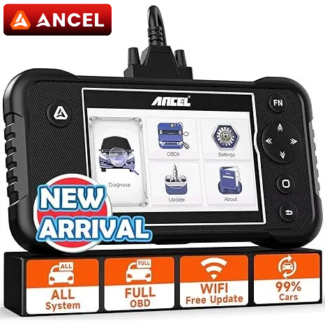 ANCEL FX3300 Elite OBD2 Scanner เครื่องมือวินิจฉัยทั้งระบบ อ่านและลบโค้ดผิด อัปเดตฟรีตลอดชีพ