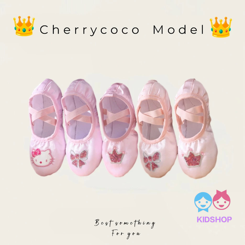 【ไทยสปอต】🇹🇭 จัดส่งทันที [ขนาด 23-34] เด็ก Soft Sole Crown Dance Practice รองเท้า Body Cat Claw เต้นรําสาวเด็กวัยหัดเดินบัลเล่ต์