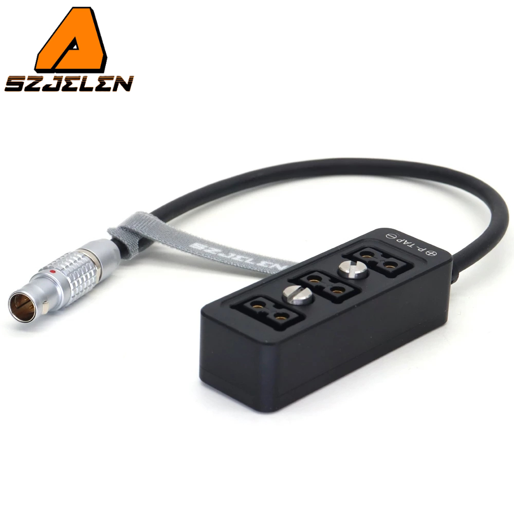 0B 2Pin 12V Power Out to 3 พอร์ต DTAP Splitter พร้อมสกรู 1/4 สําหรับกล้อง ARRI RED