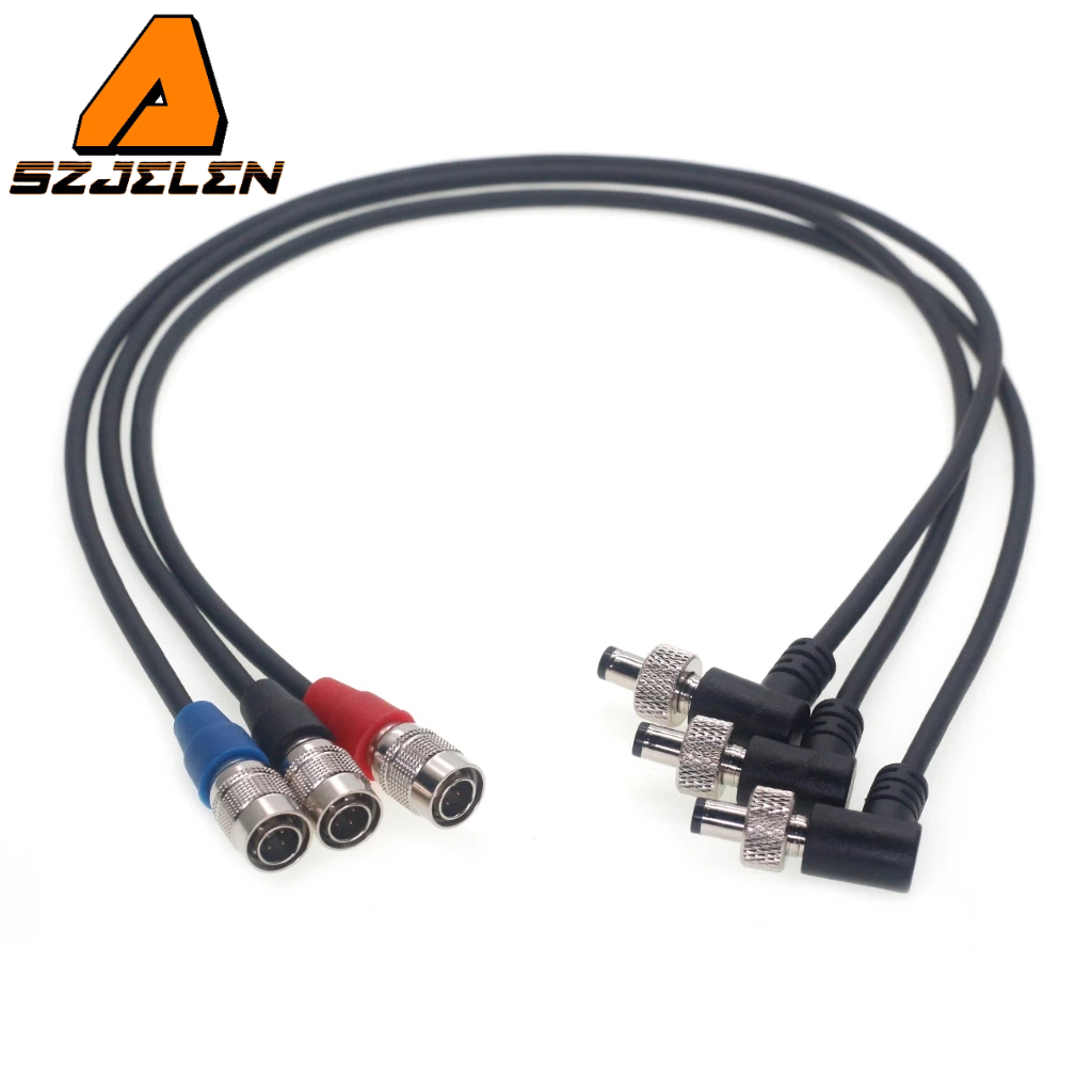 สายไฟล็อคข้อศอก DC 5.5 * 2.5 มม. ถึง Hirose 4Pin Cable สําหรับอุปกรณ์เสียง ซูม F8/F4