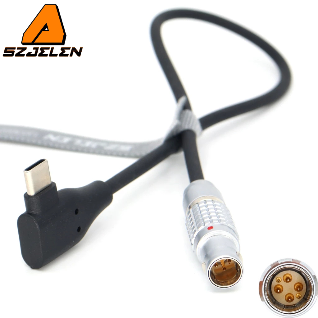 สายไฟสําหรับ DJI Ronin 2 1B 6Pin Male to Type-C สําหรับ DJI focuspro, SDR Transmission, Tilta Nucleu