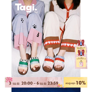 Tagi. Bulging Patchwork Slippers Indoors Women Shoes รองเท้า…