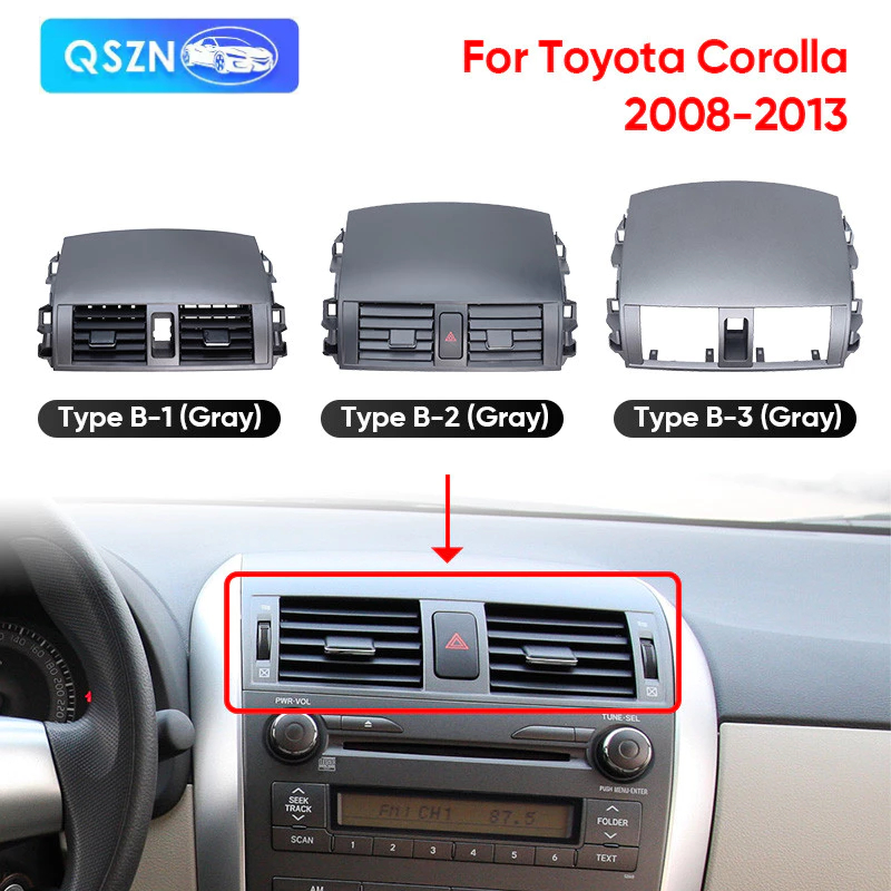 รถ A/C เครื่องปรับอากาศ Air Vent Outlet แผง Grille สําหรับ Toyota Corolla Altis E15 2007 2008 2009 2010 2011 2012 2013