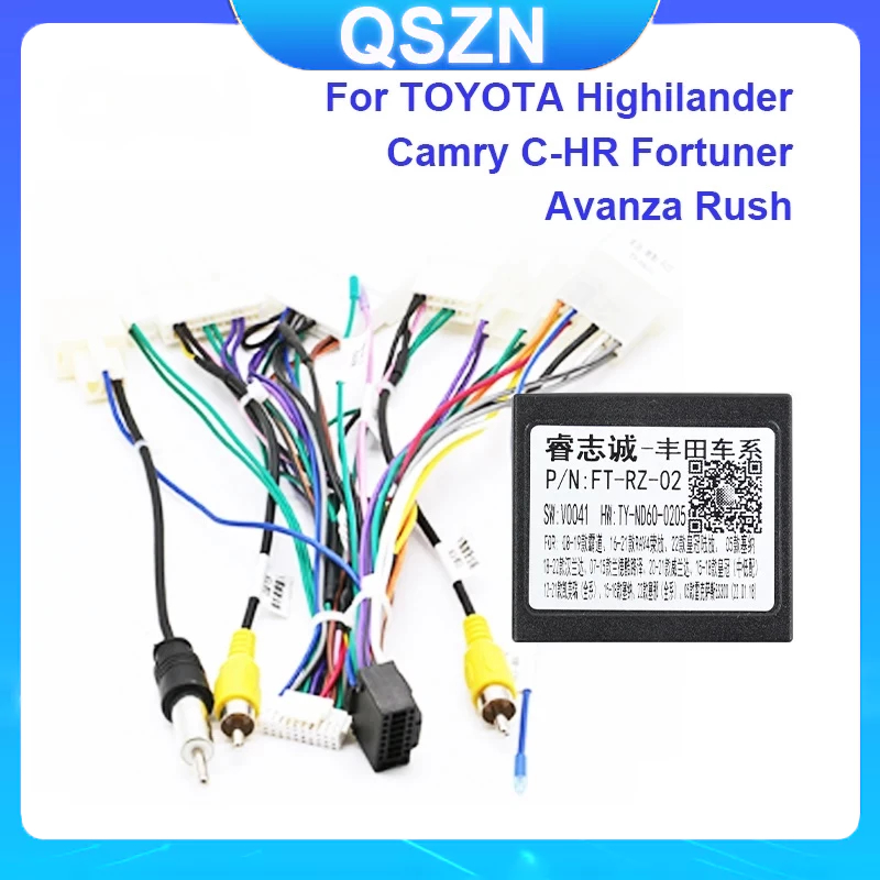 ตัวถอดรหัสกล่องวิทยุรถยนต์ FT-RZ-02 สําหรับ TOYOTA Highilander Camry C-HR Fortuner Avanza Rush