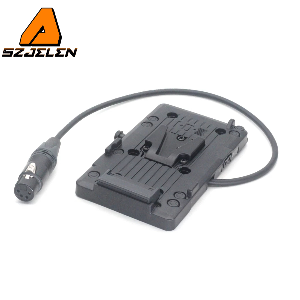 XLR 4Pin to V-Mount แผ่นแบตเตอรี่สําหรับ Sony F55/F5/Canon C500mkII