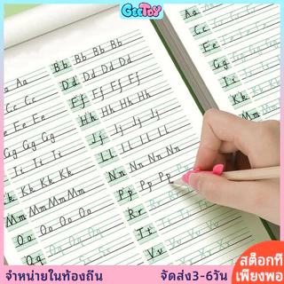 GeeToy กระดาษฝึกเขียนหมายเลขและตัวอักษร 50 หน้าฝึกเขียนมาตรฐานสมุดงานการเรียนรู้ Educationl ของเล่นสําหรับเด็ก