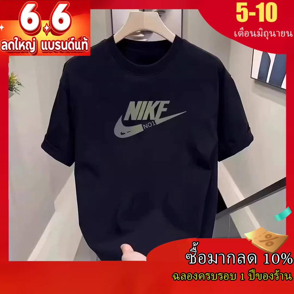 ที-เชิ้ตแขนสั้นผ้าฝ้ายหนาสำหรับผู้ชาย ฤดูร้อน ใหม่ล่าสุด แฟชั่นหลวม คอวี