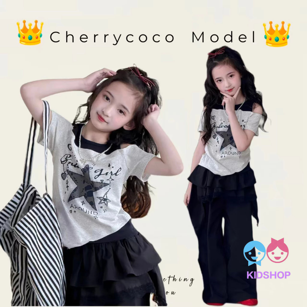เสื้อยืดผ้าฝ้ายแท้สาวเกาหลี/ฤดูร้อนรูปแบบใหม่สาวปลอมสองชิ้นด้านบน