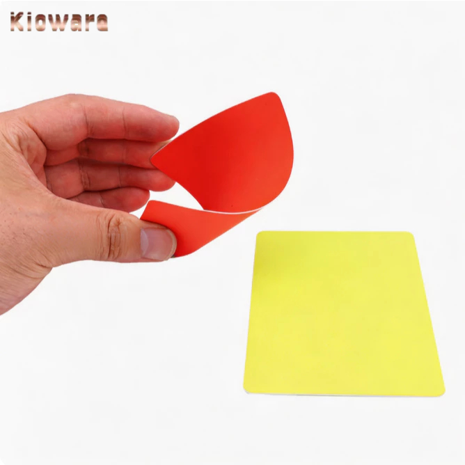 Kloware طقم بطاقات حكم كرة القدم صفراء وحمراء — صورة 3