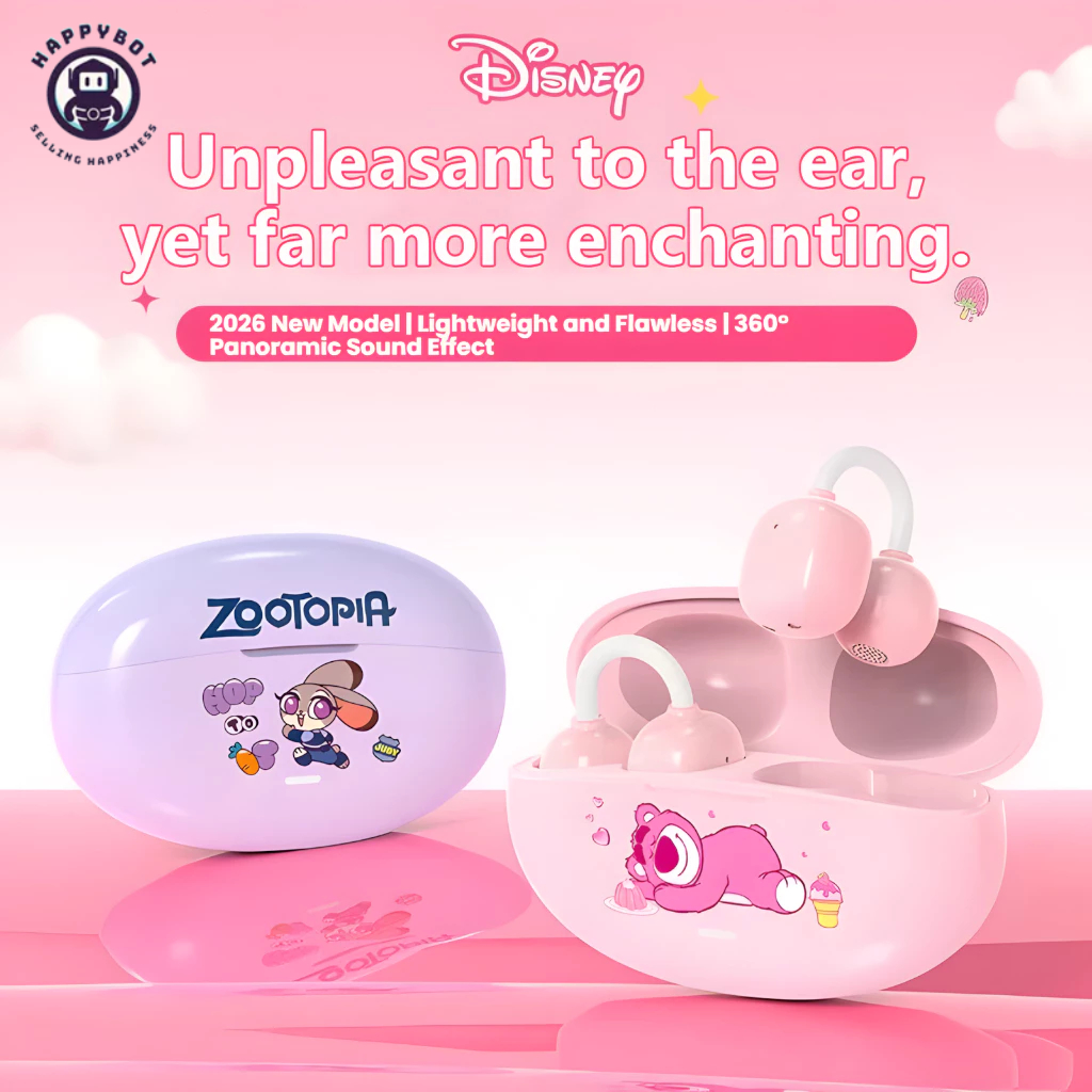 Disney T18 หูฟังบลูทูธ TWS หูฟังไร้สายบลูทูธ 5.3 AI ENC ลดเสียงรบกวน Latency ต่ํา IP55 24H แบตเตอรี่