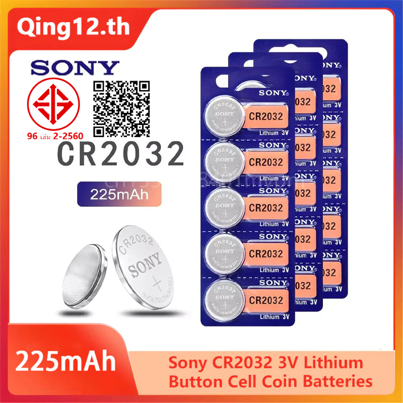SONY CR2032 CR 2032 DL2032 ECR2032 BR2032 แบตเตอรี่ลิเธียม 3Vสําหรับนาฬิกาของเล่นเครื่องคิดเลขรถRemo