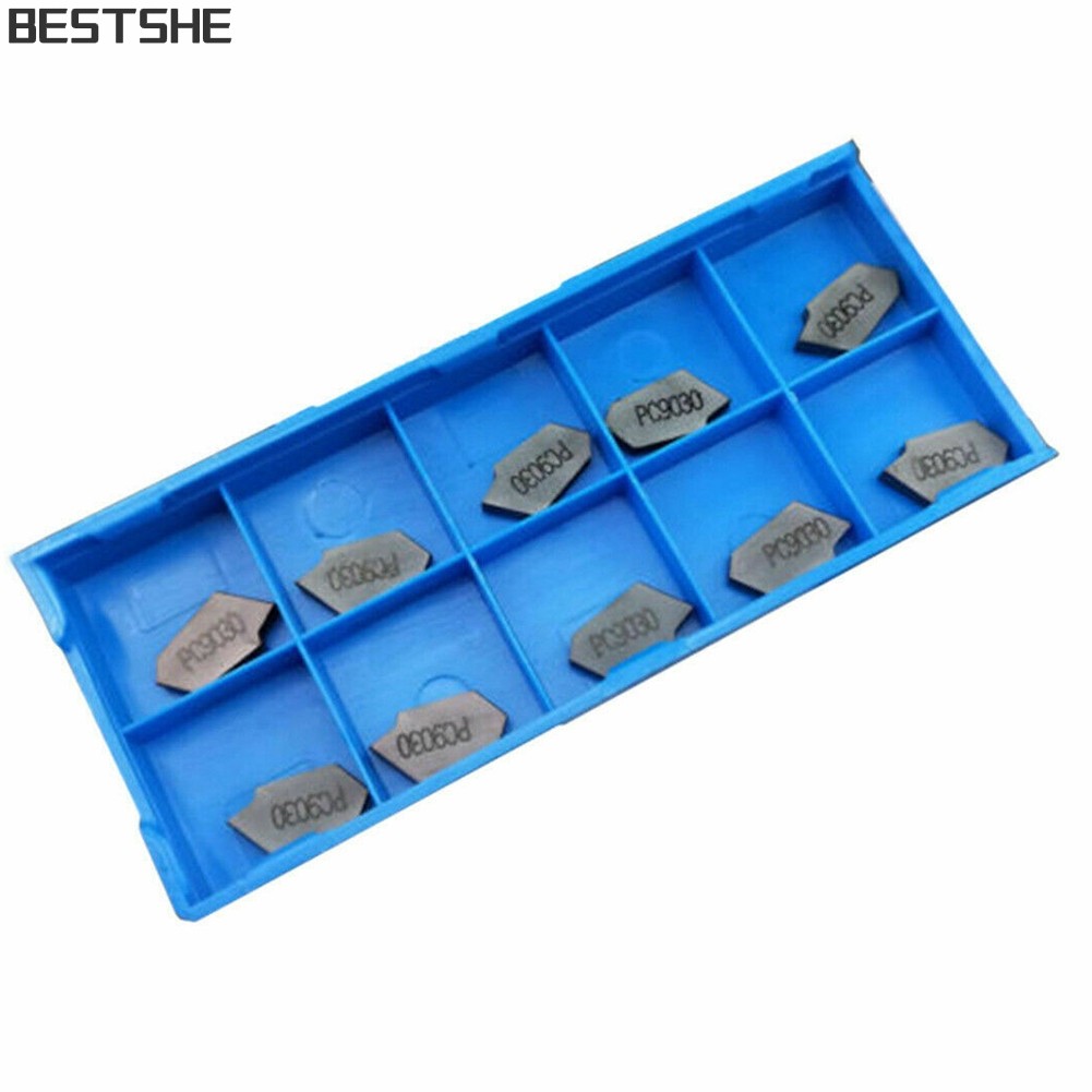 [bestshe] 10 ชิ้น SP300 PC9030 ZQMX3N เซาะร่องตัดแทรกคาร์ไบด์แทรก 3 มิลลิเมตรความกว้างกรณี