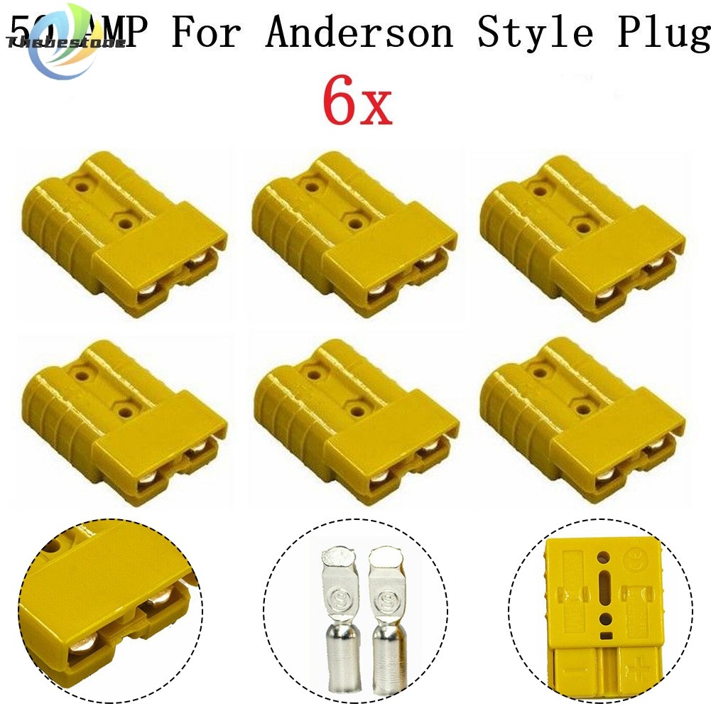 [Thebest] Clearance sale 6x Connectors For Style DC Power 50AMP Solar Caravan 6AWG