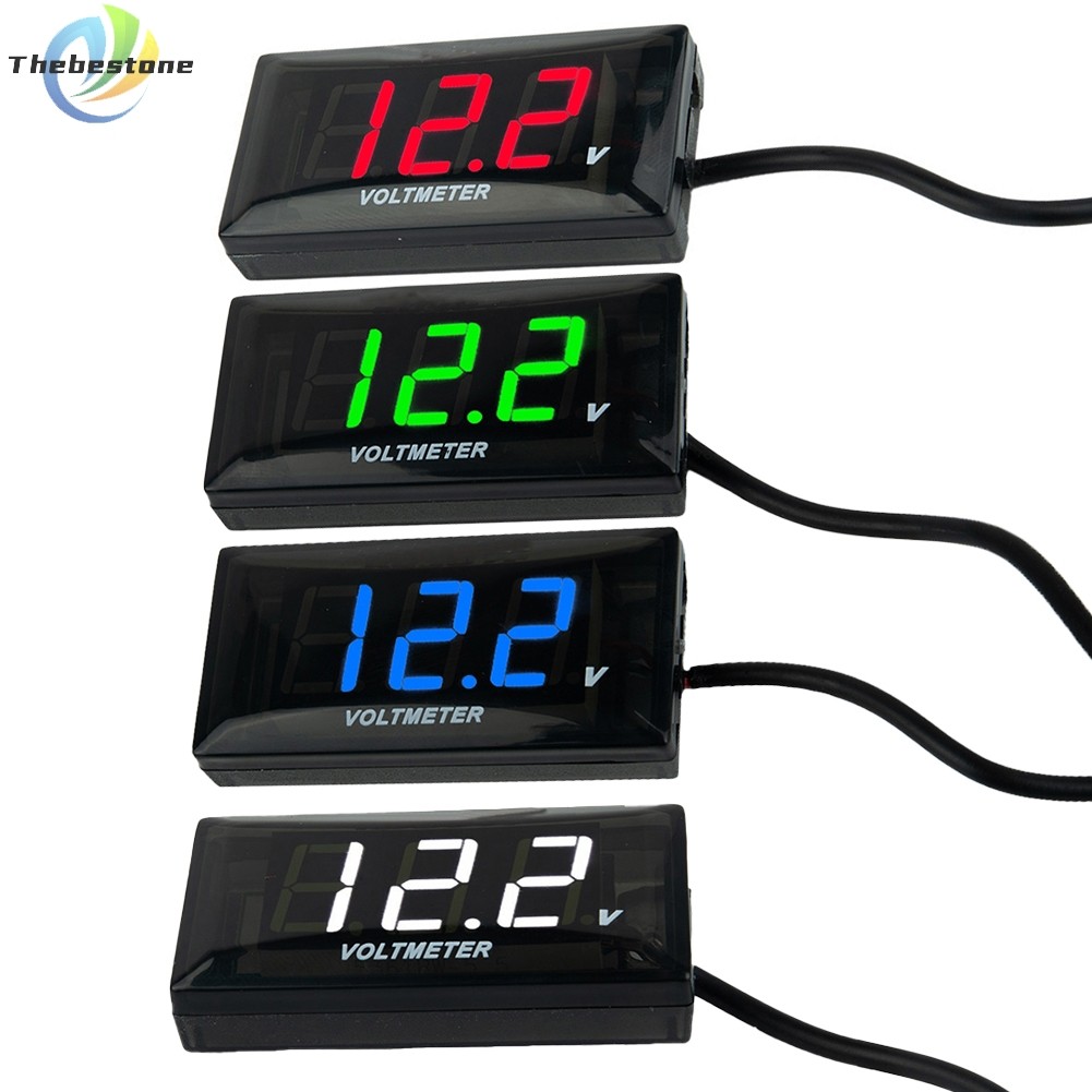 [Thebest] DC 12V LED Digital Monitor Volt Meter Display Battery Gauge Volt Caravan/Car