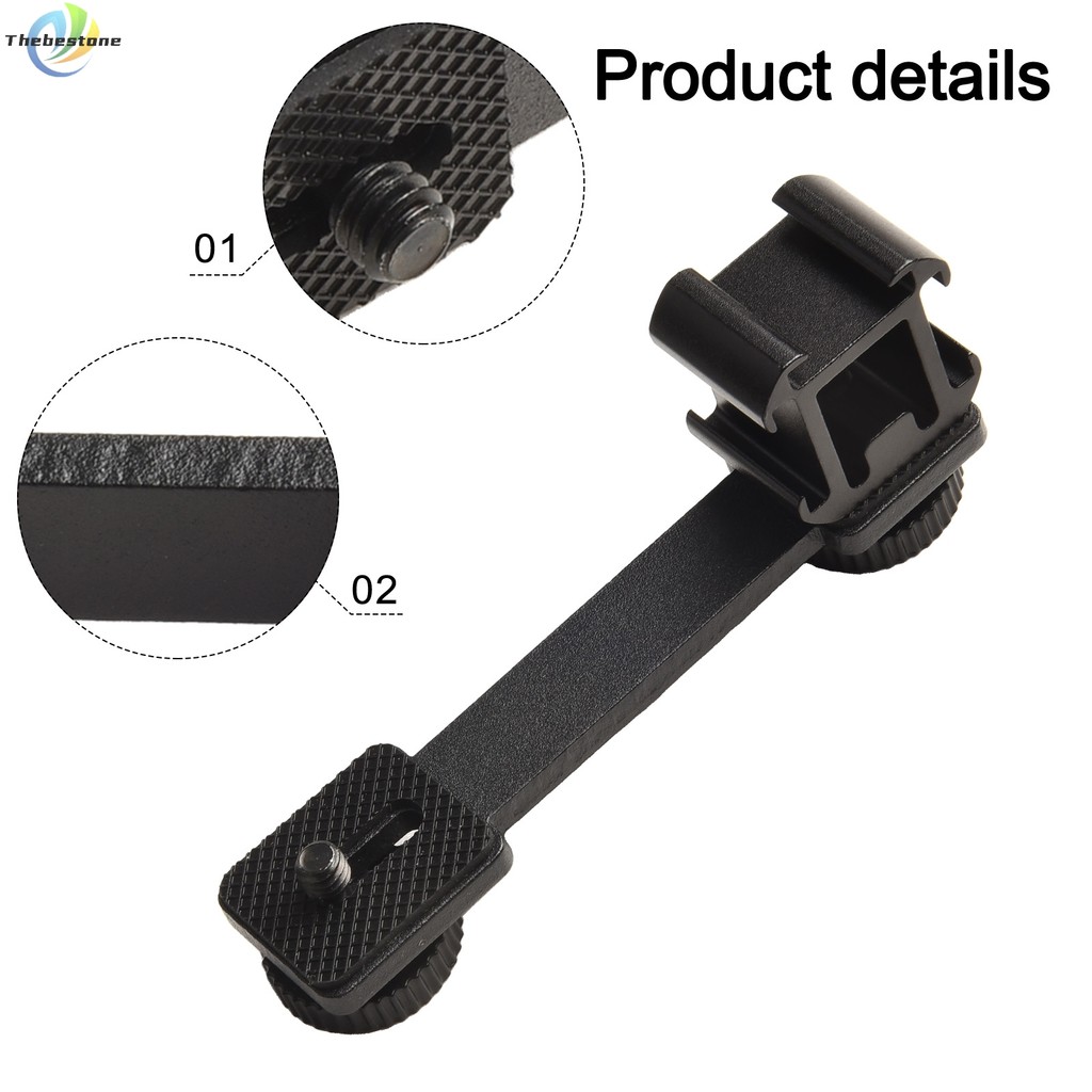 [Thebest] Triple Hot Shoe Mount สําหรับ DJI สําหรับ Osmo Mobile 2 Zhiyun Smooth 4 Feiyu Vimble 2
