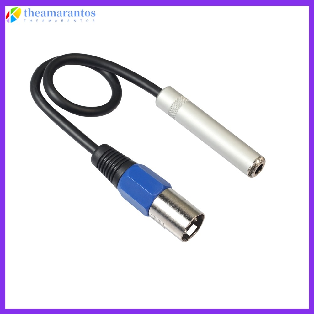 [ลดกระหน่ํา] 3-Pin XLR Male to 6.35mm Female Stereo Microphone Audio Cable Adaptor 30cm