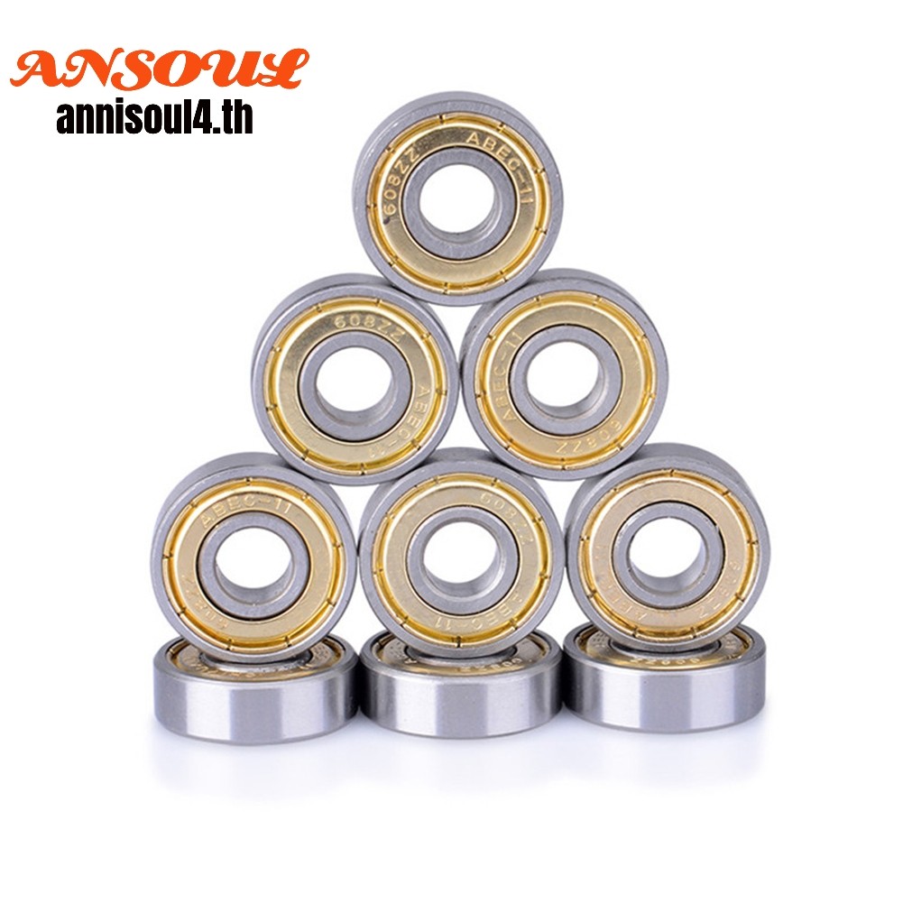 แบริ่งสแตนเลส 608ZZ (ABEC-11) สำหรับรถโรลเลอร์สเก็ตและสเก็ตบอร์ด